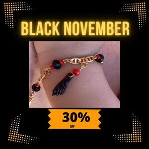 New Baby Bracelet Azabache 5.75" 14K Gold F Gifts Newborn Manilla Pulsera